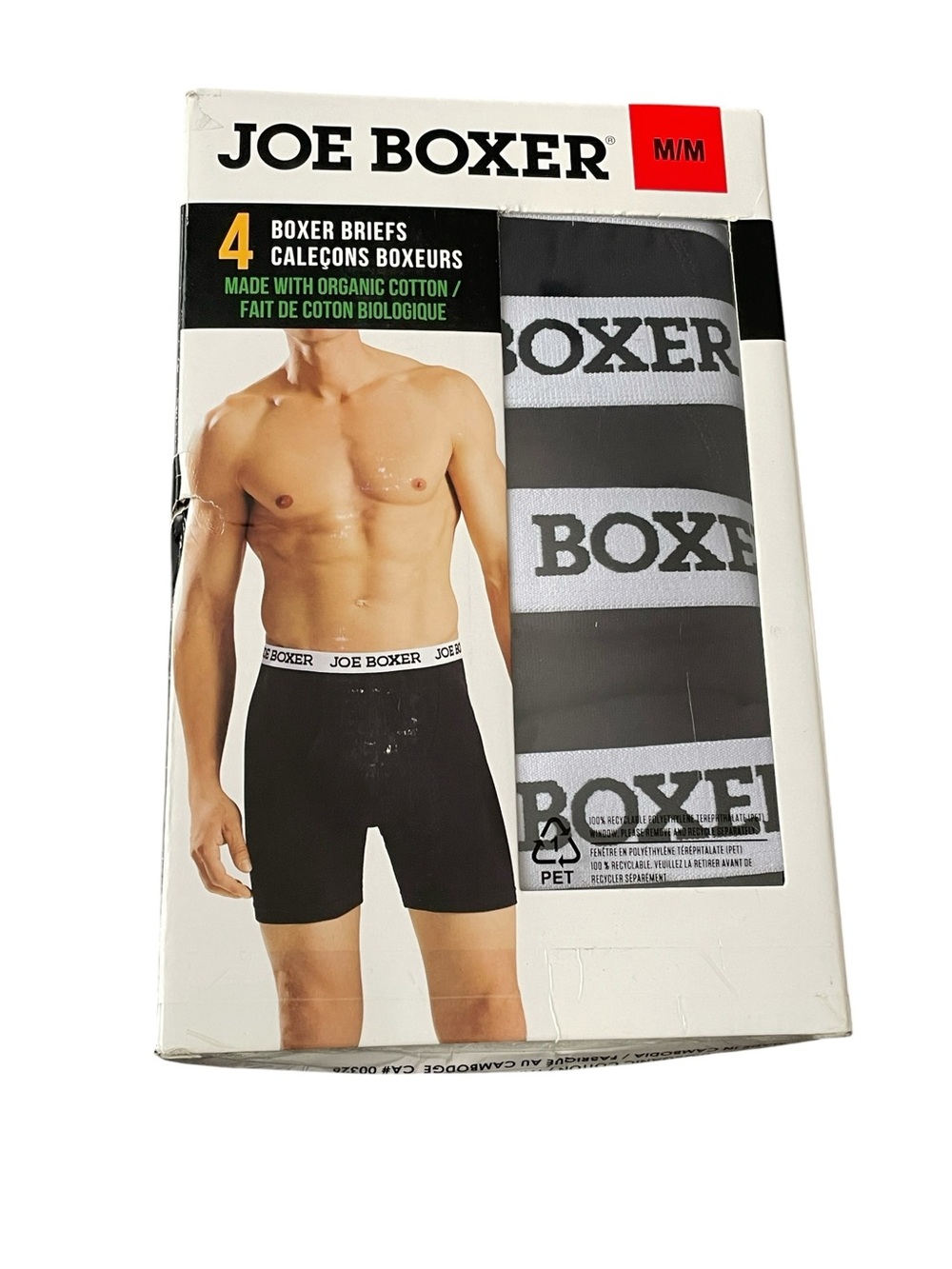 Joe Boxer Black Men's Boxer Briefs - 4 Pack